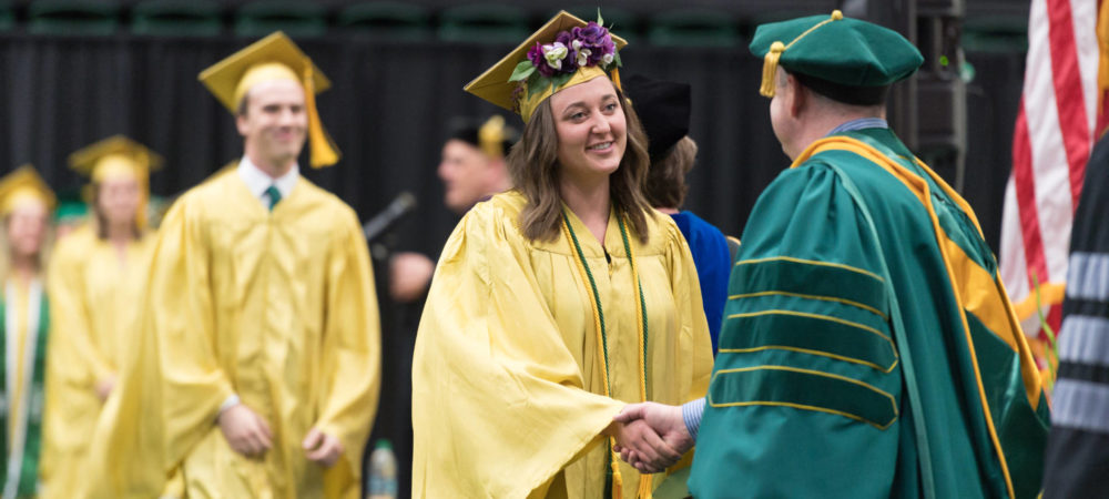 Graduates of Colorado State University's College of Natural Sciences are celebrated, May 12, 2018.