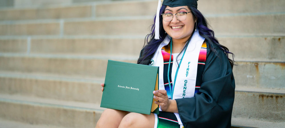 The Colorado State University College of Liberal Arts celebrates its graduates at the Spring Commencement Walk on The Oval. April 6, 2021